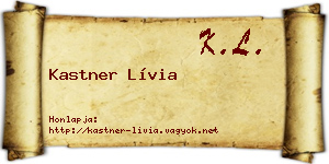 Kastner Lívia névjegykártya